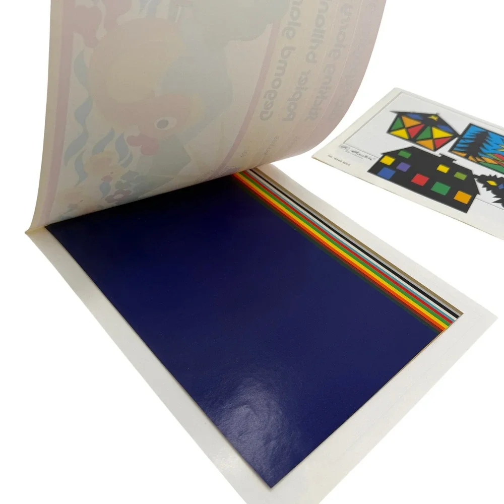 Herlitz Craft Paper Pads Set Transparent & Glossy Gummed W Germany Vintage Multi